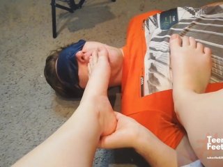 FOOT WORSHIP BOY LICKS MY SWEETY FEET AND_TOES - MISTRESS FEMDOM