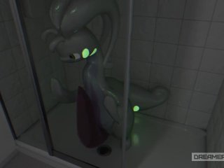 HORNY GOODRA LIGHTS UP ROOM WITH HIS THICK GLOWING CUM [POKEMON]