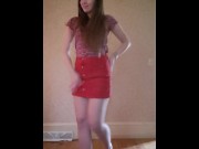 Preview 1 of Dance/Strip to nude from button skirt.