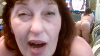 V 376 Country redhead loves to wiggle n jiggle, plus dirty talk, from luscious DawnSkye