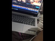 Preview 4 of Masturbate while editing my own video