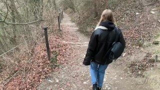 Extreme BlowJob nearby Historic Castle  We Almost Got Caught Huge Cumshot