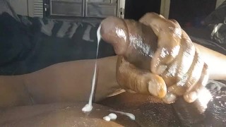 Big Cock CUMSHOT Big Dick Man Groans And Sprays Sperm Everywhere