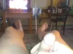 Quick yank while watching porn 7/16