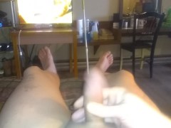 Quick yank while watching porn 9/16