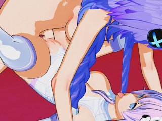 Hyperdimension Neptunia - Futanari Purple Heart Creampies Purple stepsister