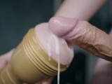 Big veiny white cock fucking fleshlight. Lots of cum!!! 4K