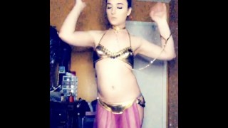 Sexy Trans Slave Leia Celé VIDEO POUZE Fanoušky