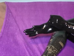 Putting on and wearing multiple layers of Latex