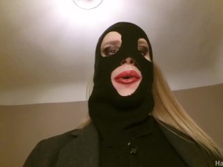 Hayden Pavlov - masked shemale robber mesmerizes and feeds you