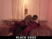 Preview 4 of Black Godz - Skinny White Boy Barebacked By Huge Black Cock