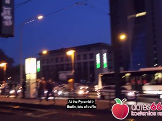 Perfect FUCK with Kessie Shy behind billboard in the city! Dates66