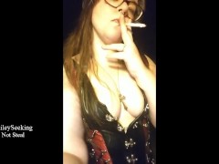 Post Bar Smoke and Boob Tease