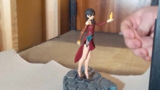 Cinder Fall (RWBY) Hot Glue Cumming on Figurines