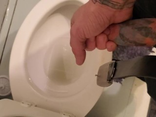 Jerking off in my Friends Moms Bathroom