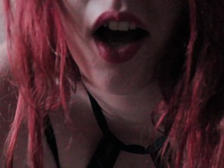 Handcuffed Sucking my Dildo: Part 1