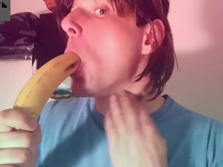 Banana Blowjob Suck