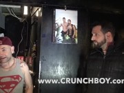 Preview 3 of the french pornstar Enzo RIMENEZ fucked raw by KOLDO GORAN in locker room