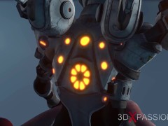 Female alien gets fucked hard by sci-fi explorer in spacesuit on exoplanet