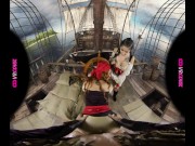 Preview 4 of VRConk FFM Threesome with two hot pirates on their ship VR Porn