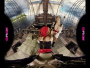 Preview 6 of VRConk FFM Threesome with two hot pirates on their ship VR Porn