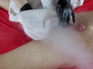 verified amateurs, steaming penis, handjob, spider prank
