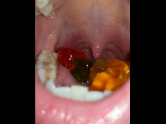 Tongue, Mouth, Uvula.....And Gummy Bears Sliding Whole Down My Throat