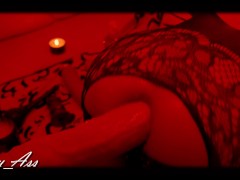 Small Asshole getting Stretched - Sloppy Ass Fuck in Red 4K #anal #artporn