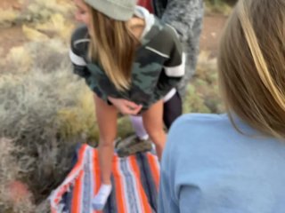 Two Hot Couples Fuck on Hike - Horny Hiking_Ft. Sparksgowild Public_Sex POV