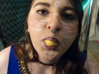 Arab GoddessLip Fetish DickSucking Lips and Sucking on Candy