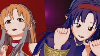 Sword Art Online - Asuna X Yuuki Threesome 3D Hentai