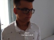 Preview 6 of CZECH HUNTER 502 -  Super Nerdy Twink Gets His Tight Asshole Opened Up