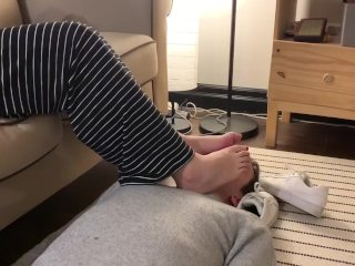 Girlfriend Makes Me Smell Her Feet After Shopping inHer SmellyShoes