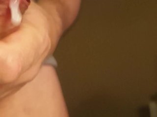 extreme close up cumshot shaved guy