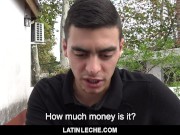 Preview 2 of Straight Latino Virgin Spitroasted By Uncut Cocks