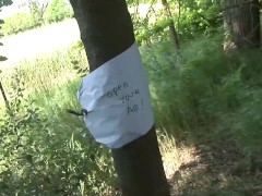 Video Public Anal behind the Forest with two guys one watches other fucks hard