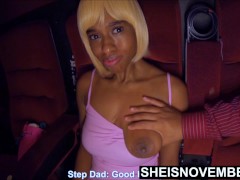 My Huge Natural Ebony Breasts Fondled By My Mothers Horny Husband In Cinema