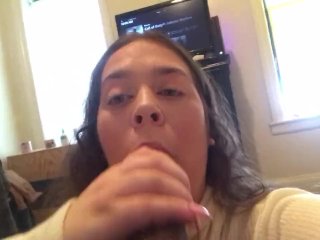 brunette babe loves cum in her_mouth (follow on ig bootyfromtheblock