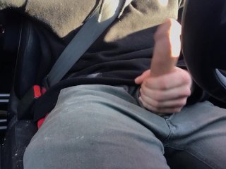 masturbation, verified amateurs, huge cock, public car jerk off