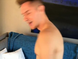 Zak pulls out a dildo & it magically disappears up his ass