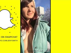 Snapchat by Jeny Smith: Wet Pantyhose, public flashing, etc