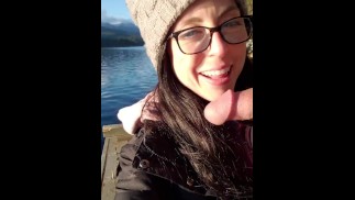 Fisherman Getting A Blowjob While Catching A Fish