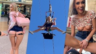 Blonde Sky Pierce Has Public Sex After Displaying Pussy In Front Of Crowd POV