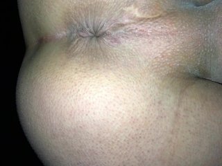 Throbbing perineum and asshole contractions close up while cumshot
