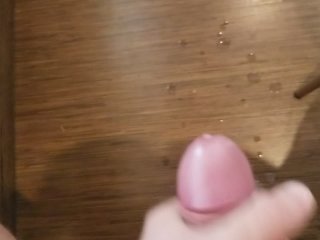 Wanking and Shooting Huge Load Across the Floor