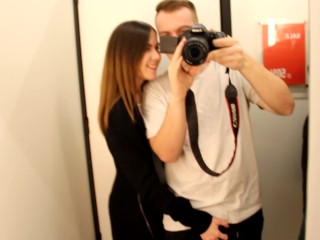 Relax, Public Sex in the Fitting Room and Sweet Blowjob, Cumshot in Mouth