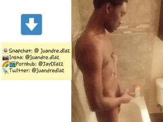 Juandre nut in the shower
