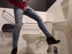 Playtime At The Urinal: Standing Piss Through My Fly Like A Man - Screenshot 10 of 16 - Urinal