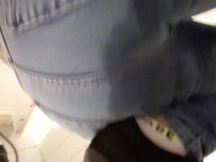 Playtime At The Urinal: Standing Piss Through My Fly Like A Man - Screenshot 16 of 16 - Petite