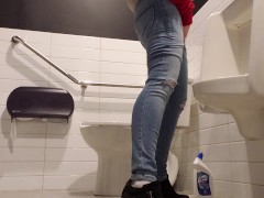 Playtime At The Urinal: Standing Piss Through My Fly Like A Man - Screenshot 7 of 16 - Kink